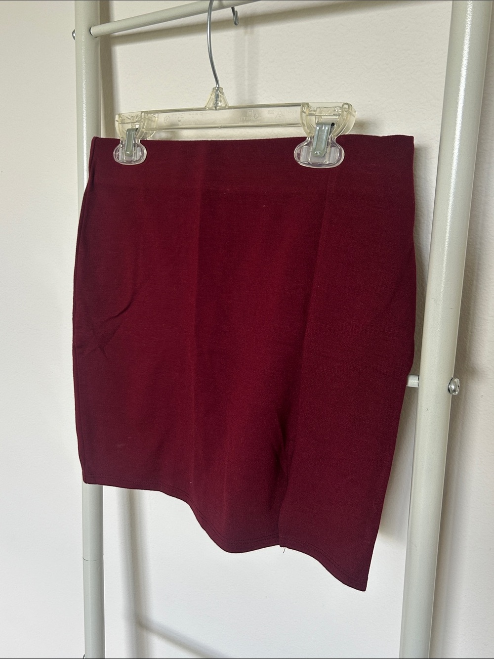 Burgundy Mini Skirt